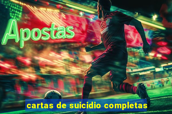 cartas de suicidio completas